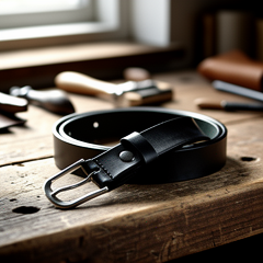 Ceinture tout cuir homme - Qualité artisanale française